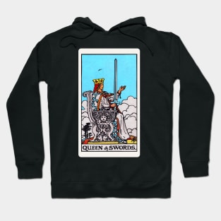 Card #62 - Queen Of Swords - Rider Waite Smith Tarot Hoodie